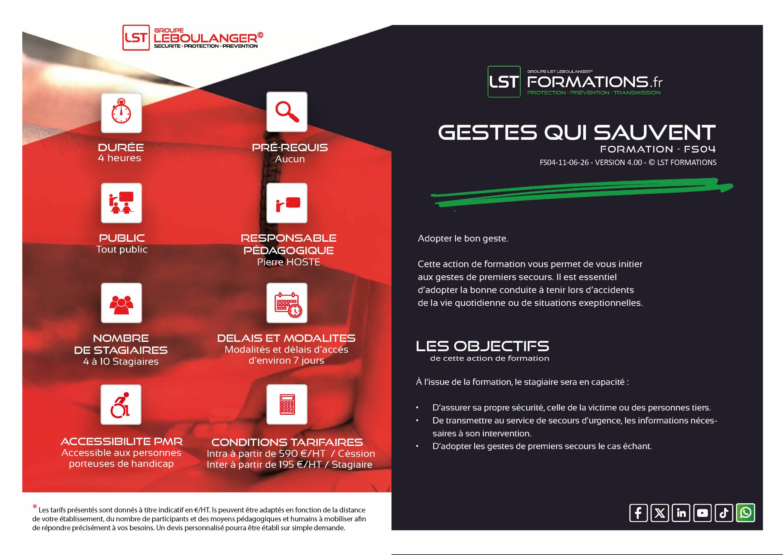FORMATION AUX GESTES QUI SAUVENT – FS04