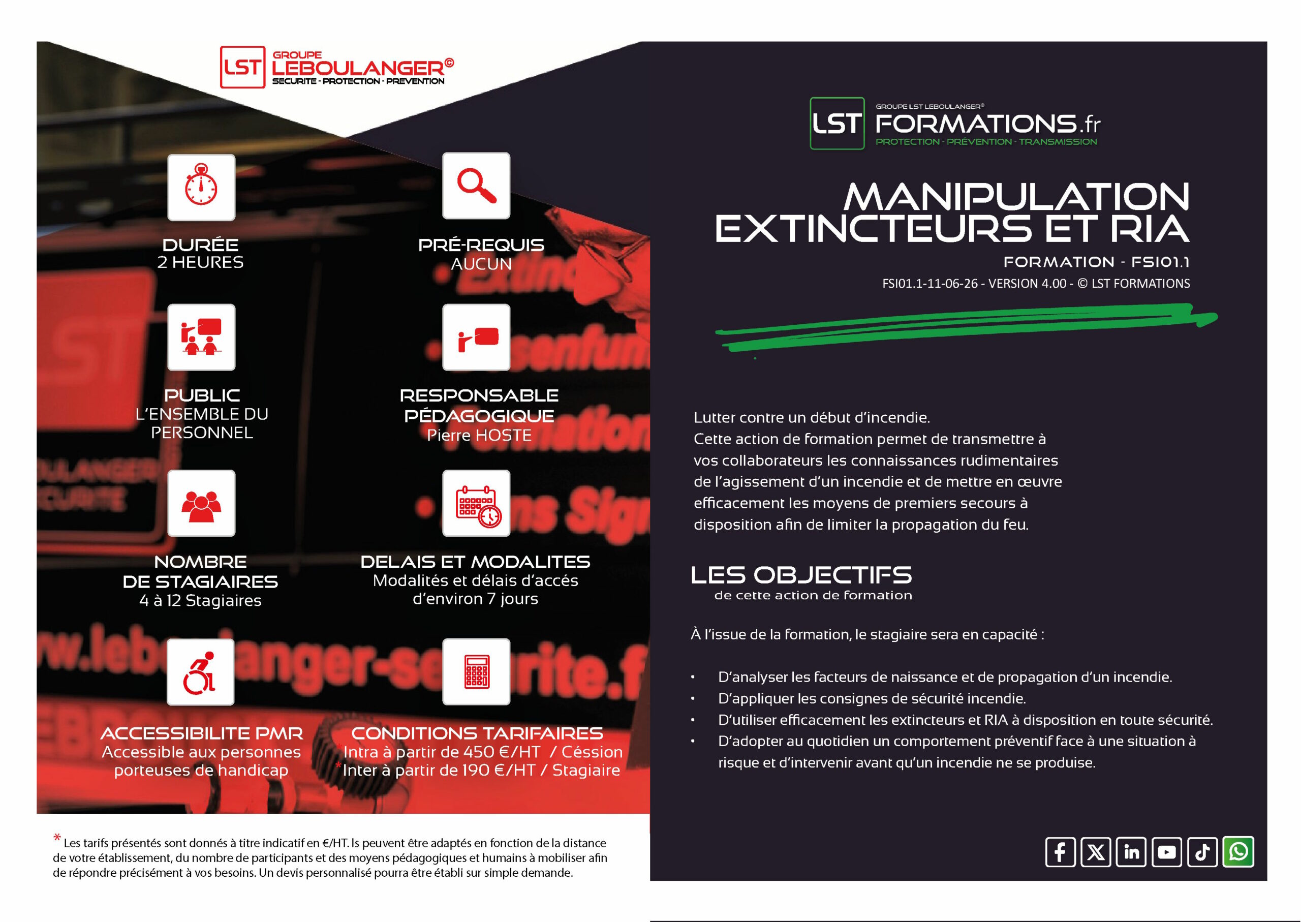 FORMATION MANIPULATION EXTINCTEURS ET RIA – FSI01.1